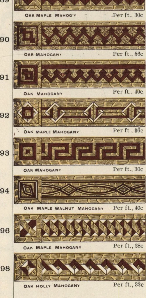An illustration from Sash, doors, blinds, mouldings, and all kinds of millwork, 1904, leaf 301