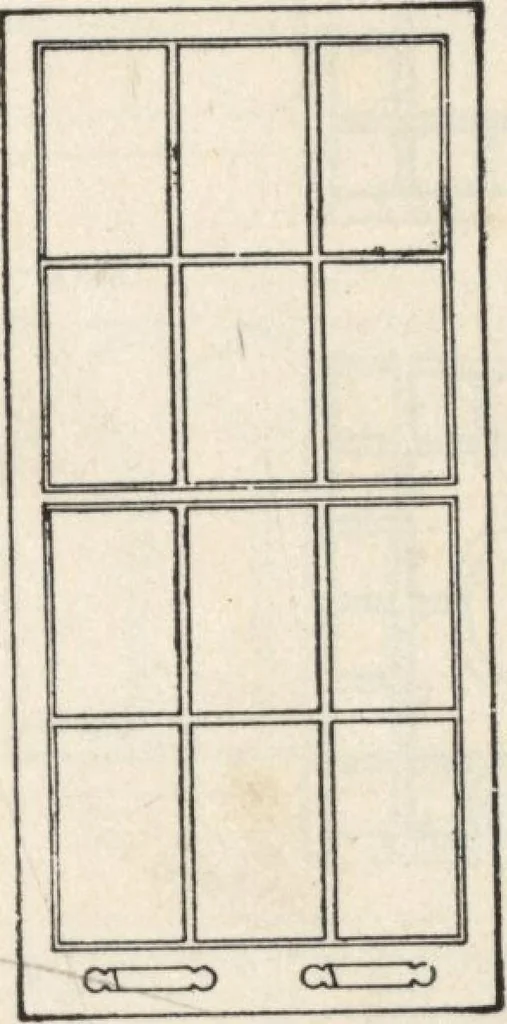 An illustration from Sash, doors, blinds, mouldings, and all kinds of millwork, 1904, leaf 32