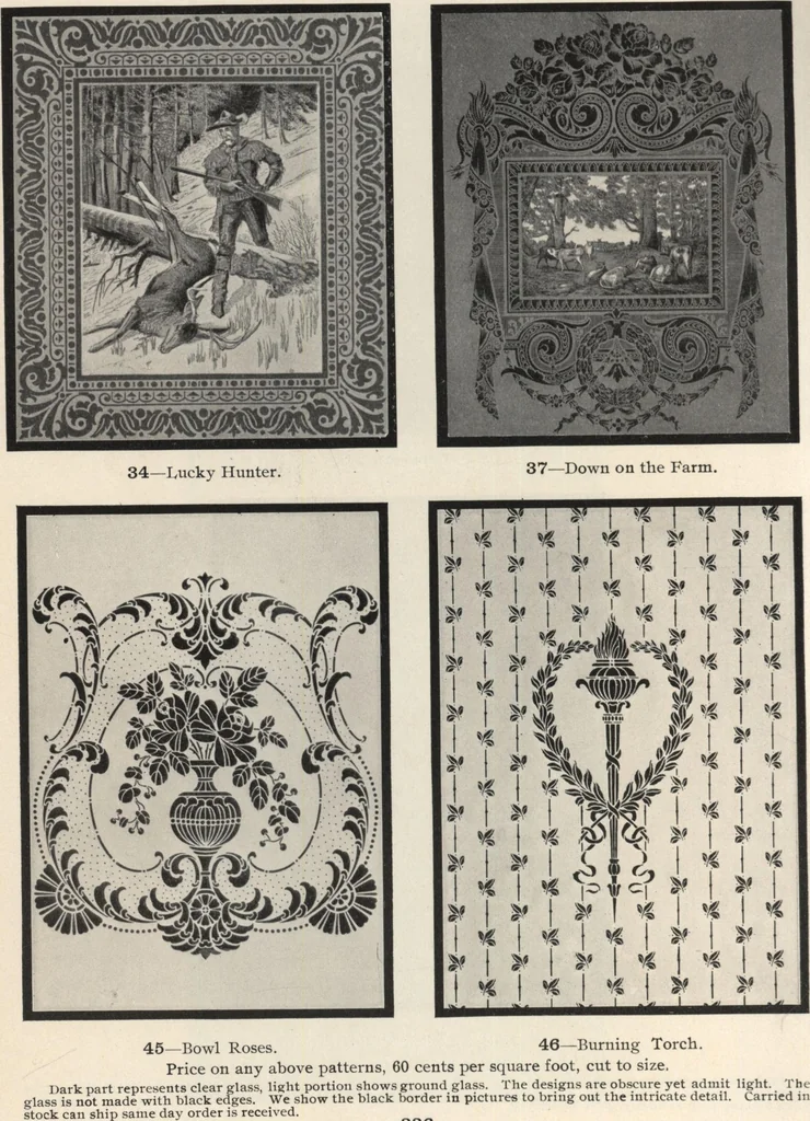An illustration from Sash, doors, blinds, mouldings, and all kinds of millwork, 1904, leaf 339