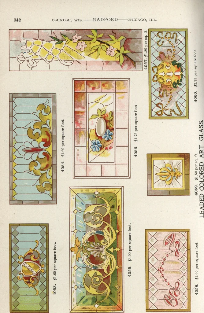 An illustration from Sash, doors, blinds, mouldings, and all kinds of millwork, 1904, leaf 345