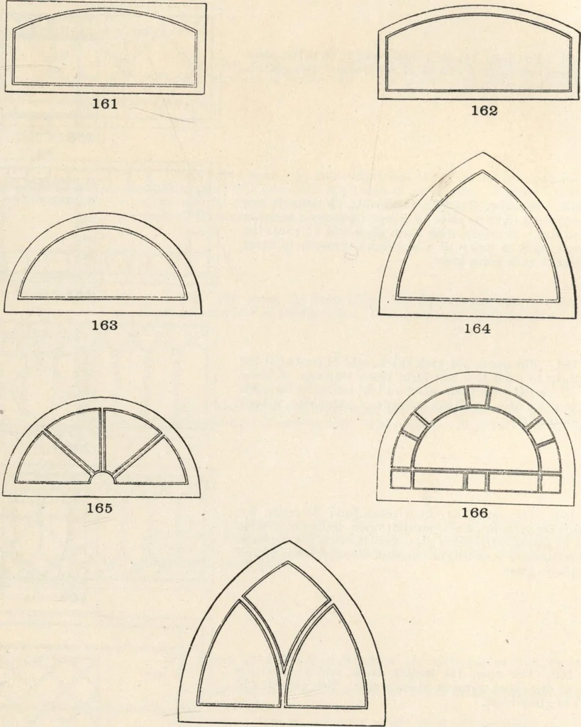 An illustration from Sash, doors, blinds, mouldings, and all kinds of millwork, 1904, leaf 35