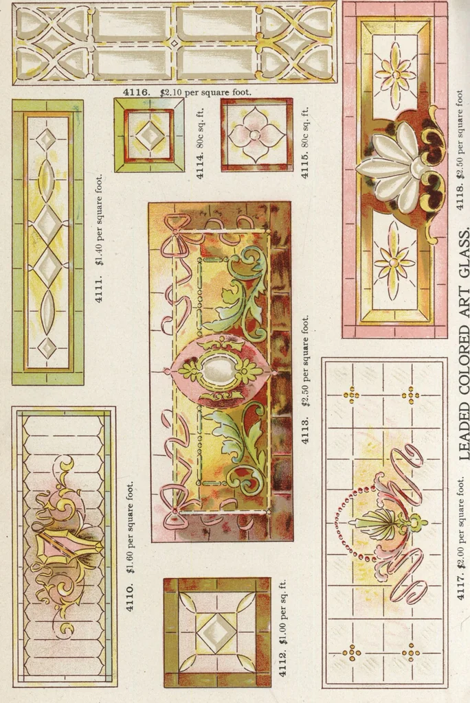 An illustration from Sash, doors, blinds, mouldings, and all kinds of millwork, 1904, leaf 351