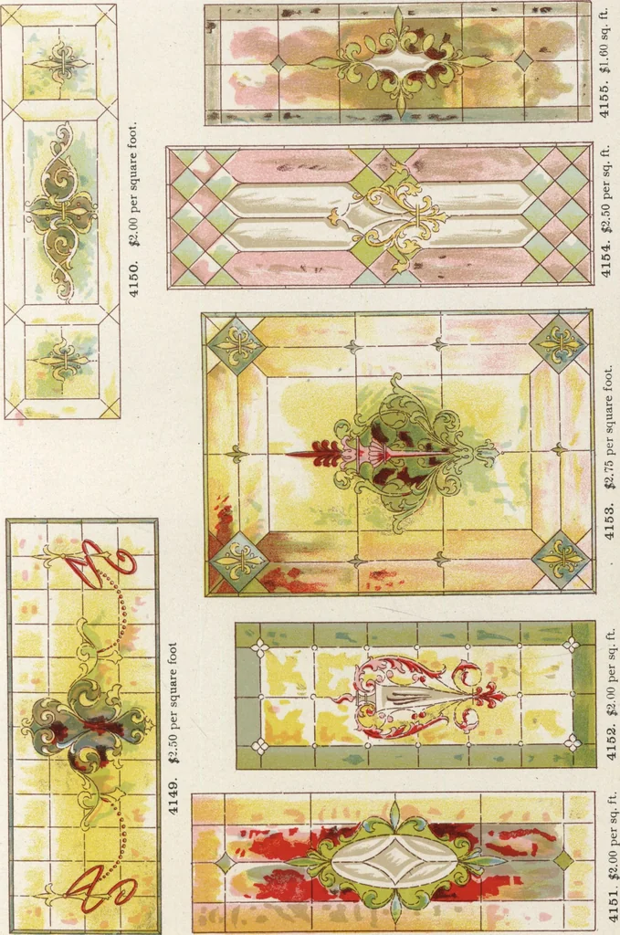 An illustration from Sash, doors, blinds, mouldings, and all kinds of millwork, 1904, leaf 356