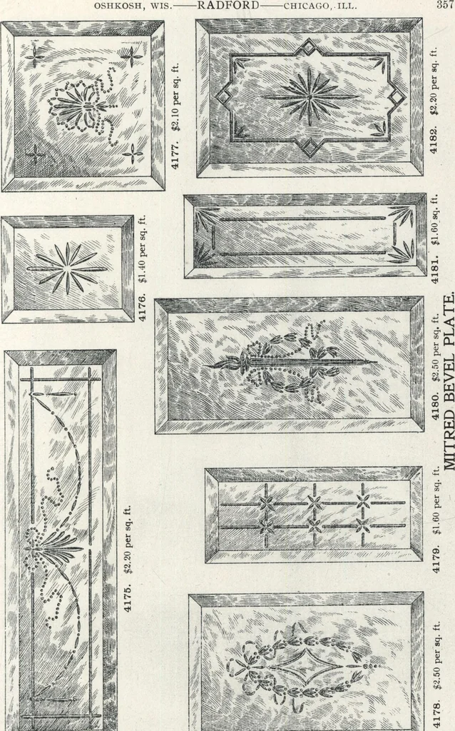 An illustration from Sash, doors, blinds, mouldings, and all kinds of millwork, 1904, leaf 360