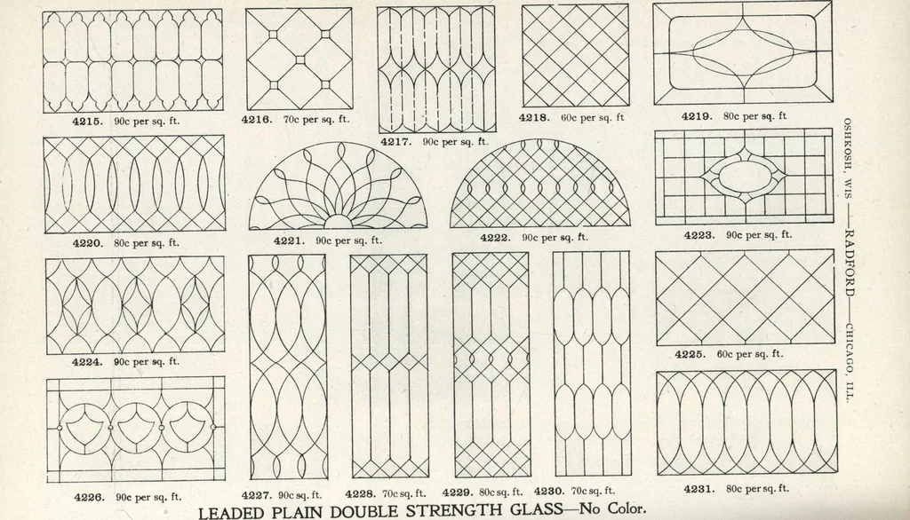 An illustration from Sash, doors, blinds, mouldings, and all kinds of millwork, 1904, leaf 365