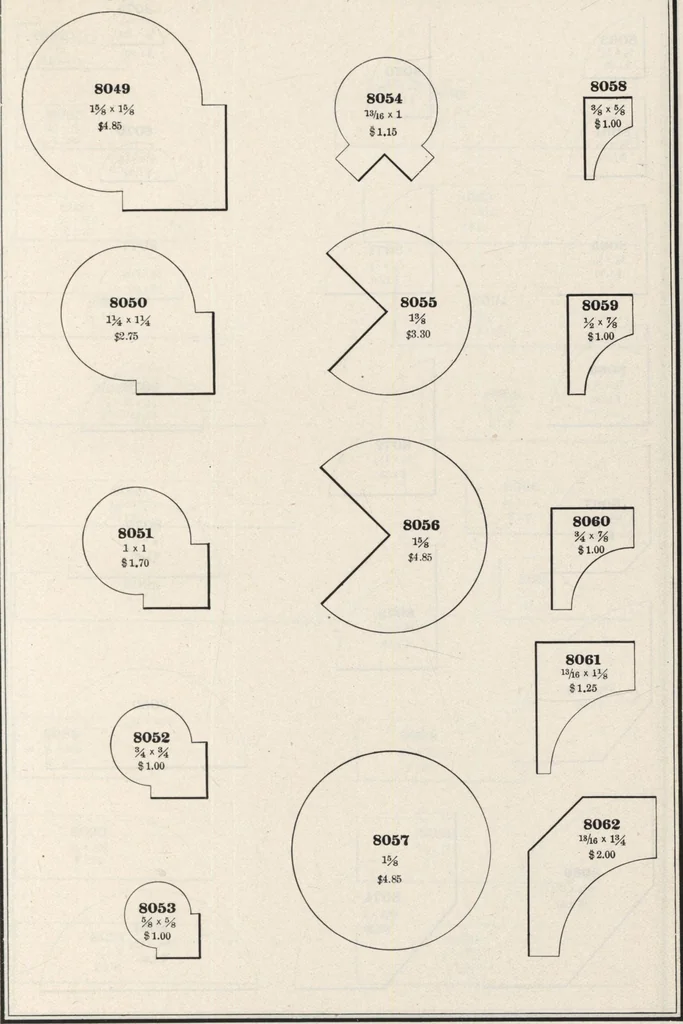 An illustration from Sash, doors, blinds, mouldings, and all kinds of millwork, 1904, leaf 374