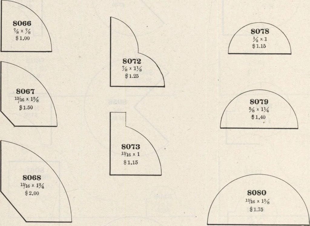 An illustration from Sash, doors, blinds, mouldings, and all kinds of millwork, 1904, leaf 375
