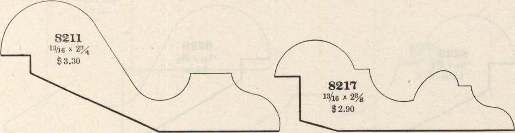 An illustration from Sash, doors, blinds, mouldings, and all kinds of millwork, 1904, leaf 384