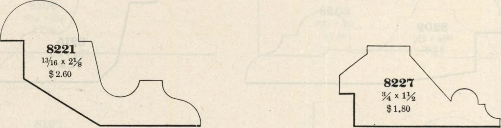 An illustration from Sash, doors, blinds, mouldings, and all kinds of millwork, 1904, leaf 385