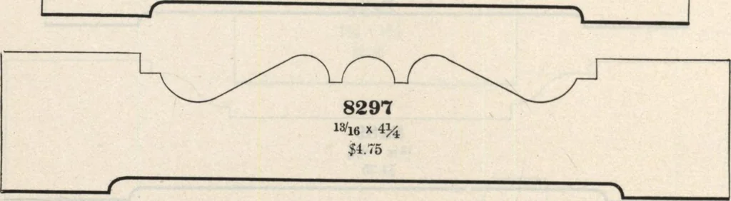 An illustration from Sash, doors, blinds, mouldings, and all kinds of millwork, 1904, leaf 393