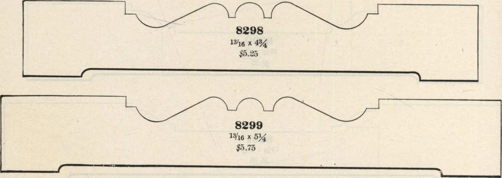 An illustration from Sash, doors, blinds, mouldings, and all kinds of millwork, 1904, leaf 393