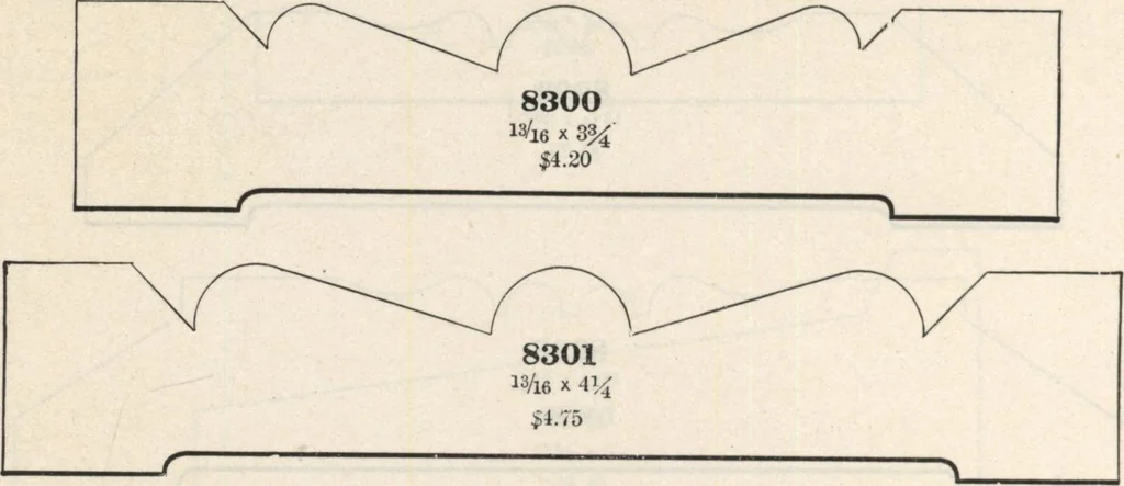 An illustration from Sash, doors, blinds, mouldings, and all kinds of millwork, 1904, leaf 393