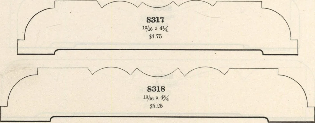 An illustration from Sash, doors, blinds, mouldings, and all kinds of millwork, 1904, leaf 395