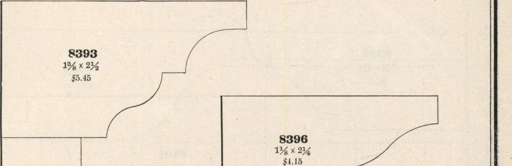An illustration from Sash, doors, blinds, mouldings, and all kinds of millwork, 1904, leaf 406