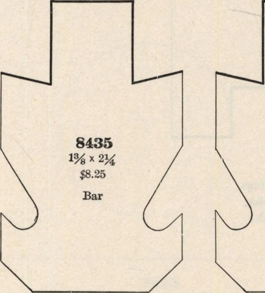 An illustration from Sash, doors, blinds, mouldings, and all kinds of millwork, 1904, leaf 412