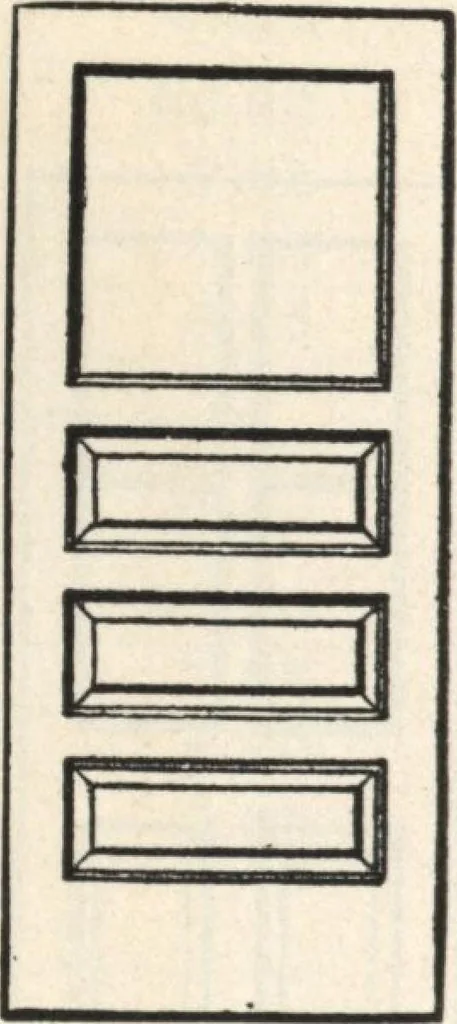 An illustration from Sash, doors, blinds, mouldings, and all kinds of millwork, 1904, leaf 61
