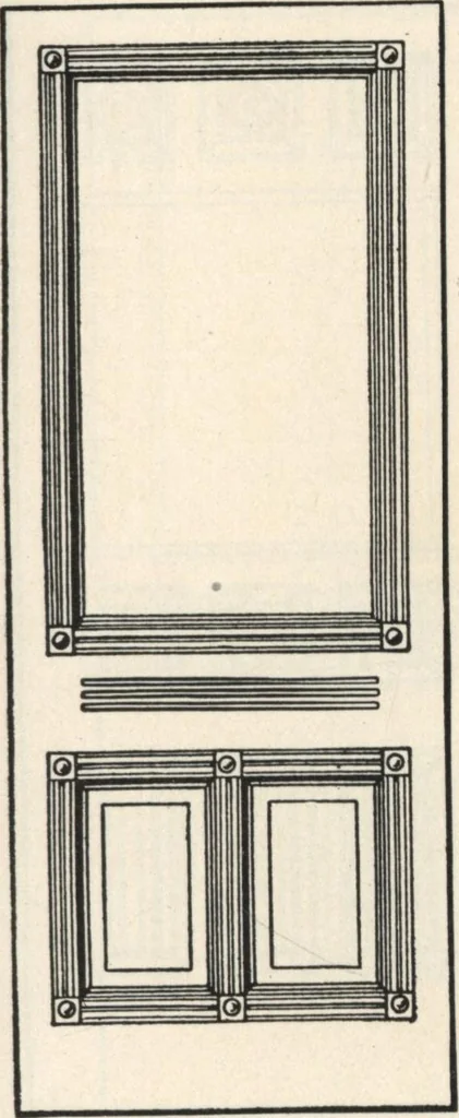 An illustration from Sash, doors, blinds, mouldings, and all kinds of millwork, 1904, leaf 62