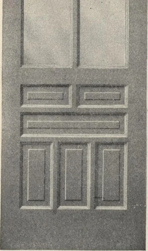 An illustration from Sash, doors, blinds, mouldings, and all kinds of millwork, 1904, leaf 71
