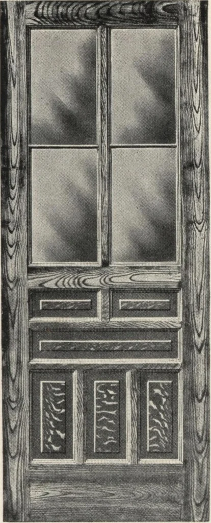 An illustration from Sash, doors, blinds, mouldings, and all kinds of millwork, 1904, leaf 74