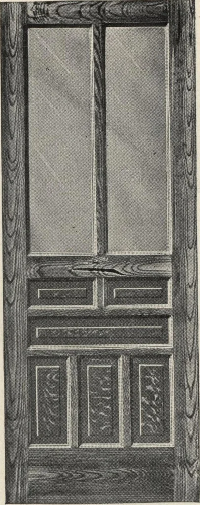 An illustration from Sash, doors, blinds, mouldings, and all kinds of millwork, 1904, leaf 74