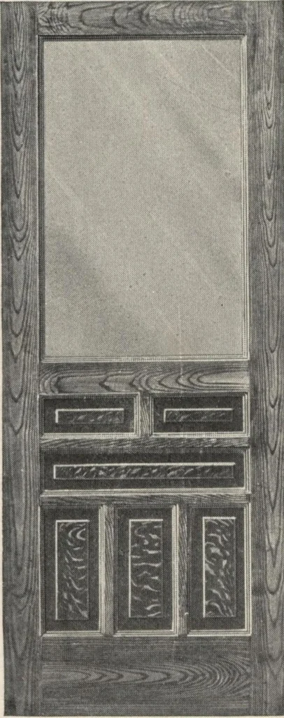 An illustration from Sash, doors, blinds, mouldings, and all kinds of millwork, 1904, leaf 74