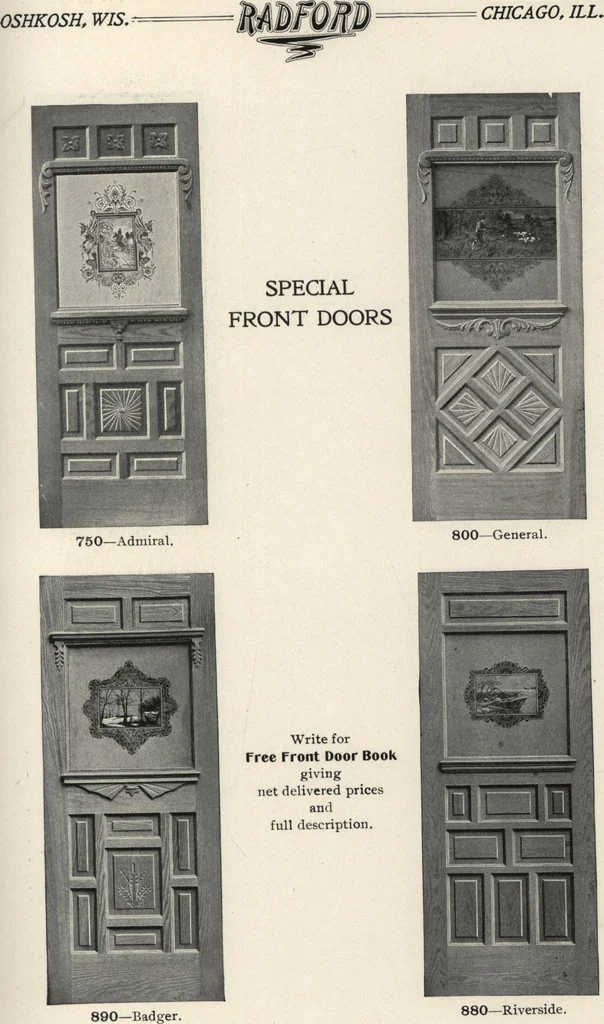 An illustration from Sash, doors, blinds, mouldings, and all kinds of millwork, 1904, leaf 84