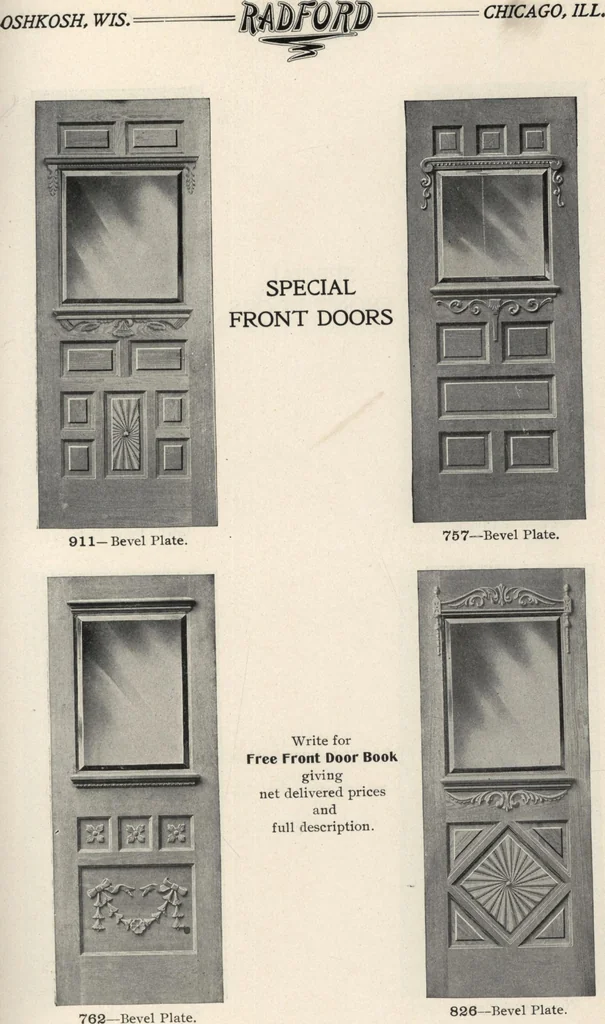 An illustration from Sash, doors, blinds, mouldings, and all kinds of millwork, 1904, leaf 86