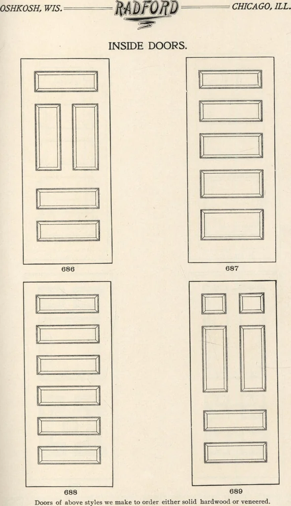 An illustration from Sash, doors, blinds, mouldings, and all kinds of millwork, 1904, leaf 96