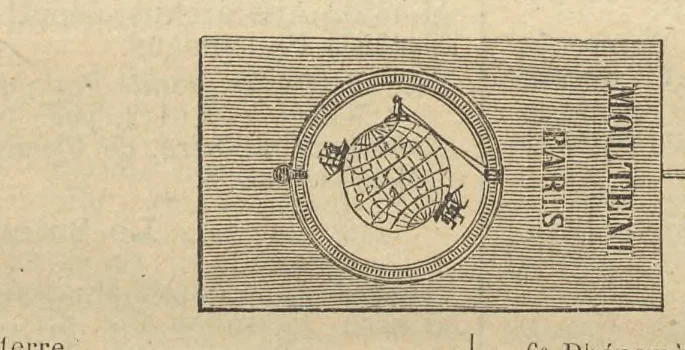 An illustration from Éditions des Diapositives pour Conférences Scientifiques et Mondaines: Catalogue Général des vues scientifiques & littéraries classées suivant un ordre méthodique et rationnel - 1er Fascicule Astronomie, 1905, leaf 4