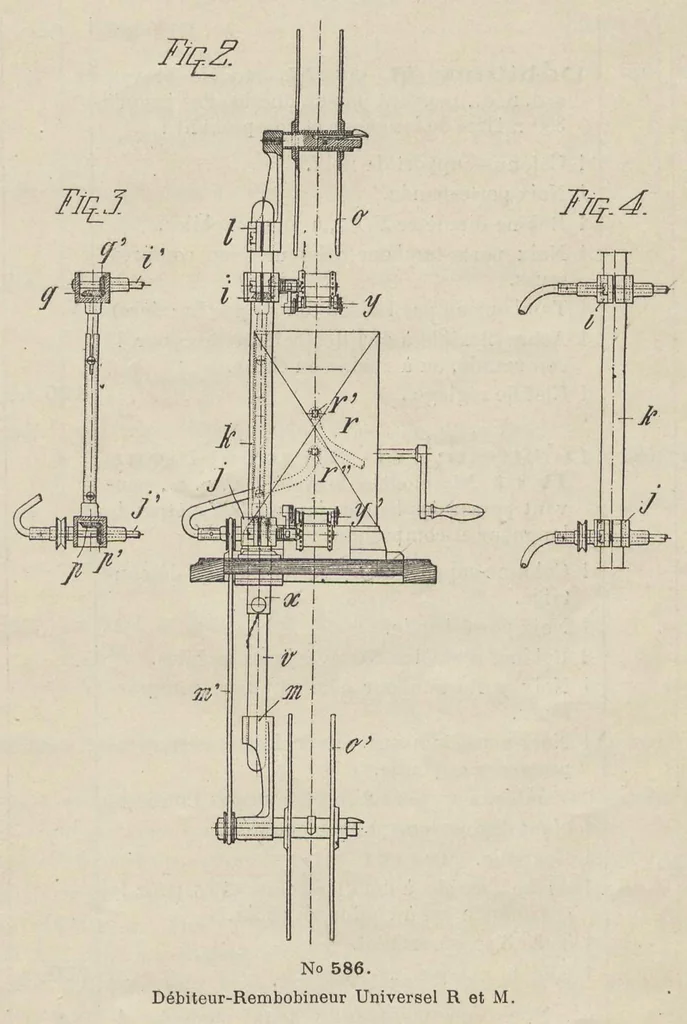 An illustration from Catalogue Général No 89 des Appareils et Accessoires usités en projection: IVe Partie Cinématographie, 1910, leaf 14