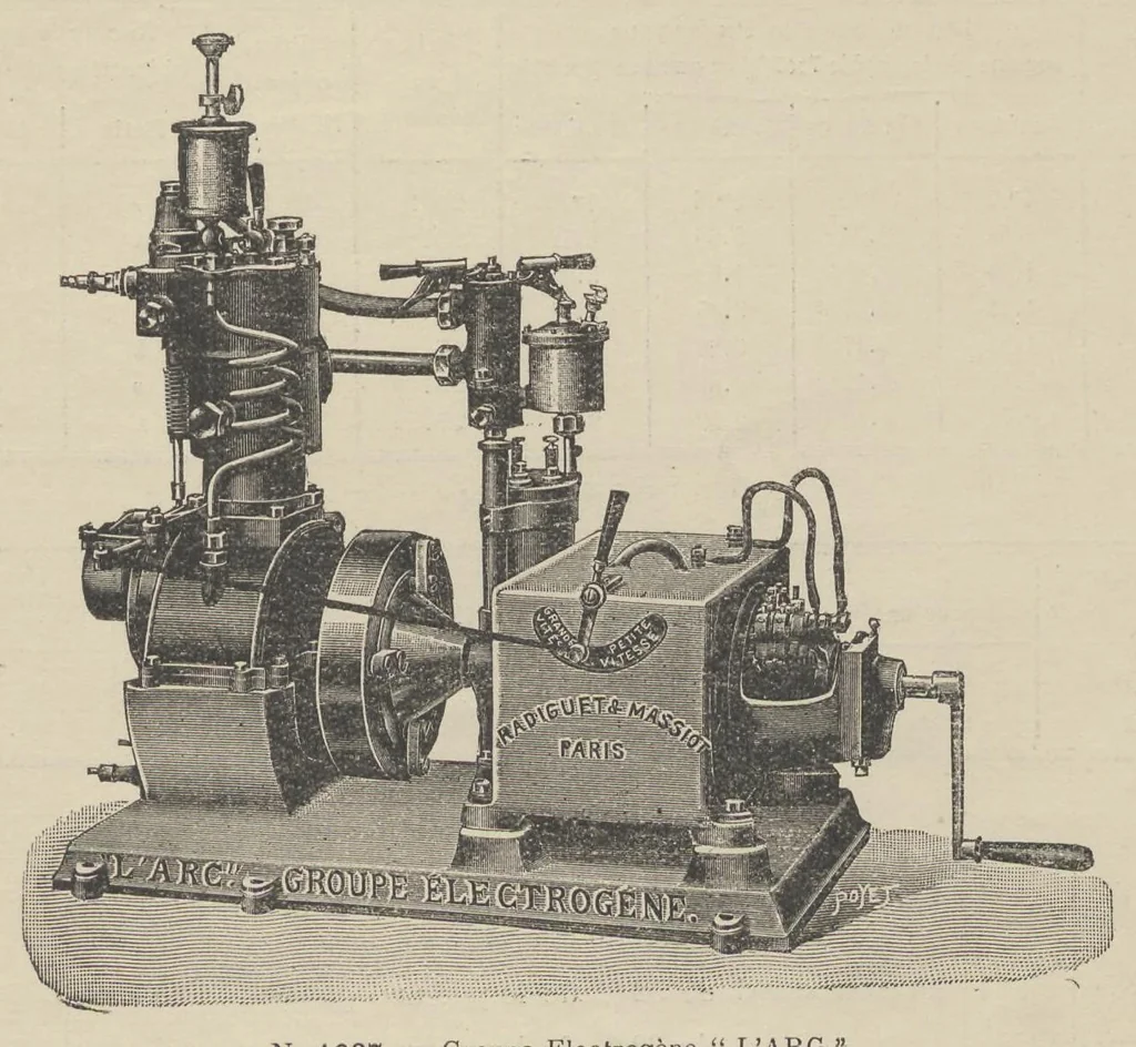 An illustration from Catalogue Général No 89 des Appareils et Accessoires usités en projection: IVe Partie Cinématographie, 1910, leaf 48