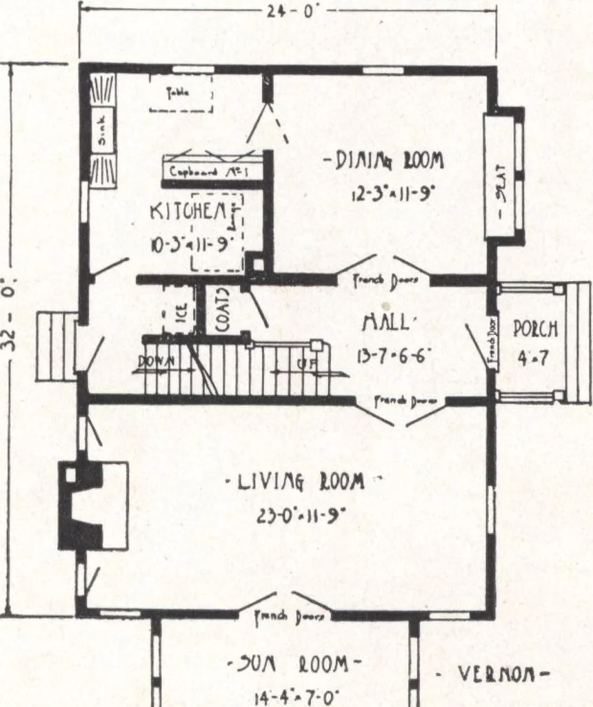 An illustration from Bennett better-built, ready-cut homes, catalog no. 21, 1922, leaf 11