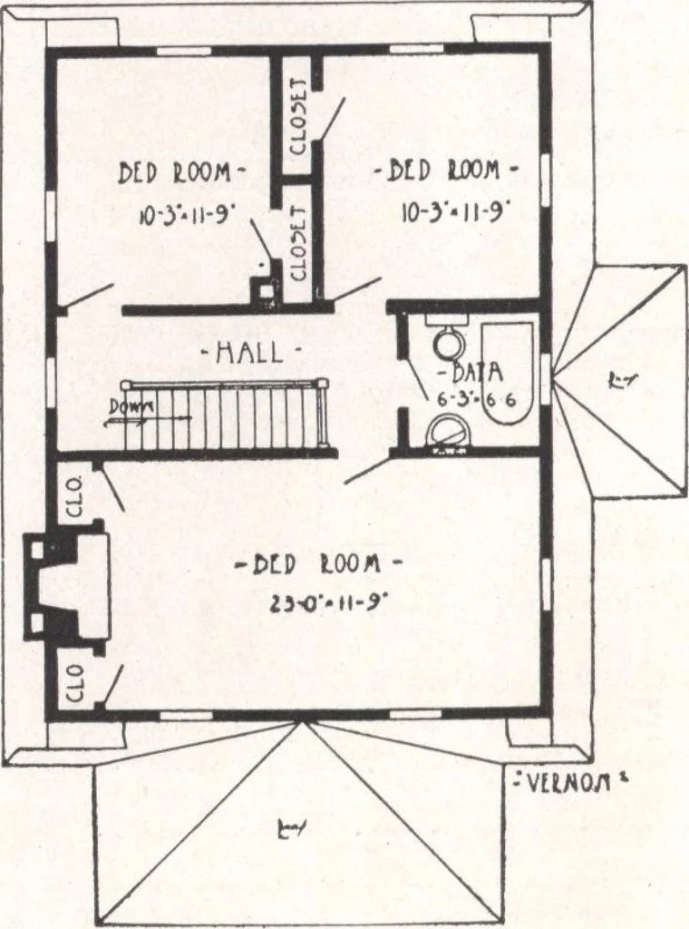 An illustration from Bennett better-built, ready-cut homes, catalog no. 21, 1922, leaf 11