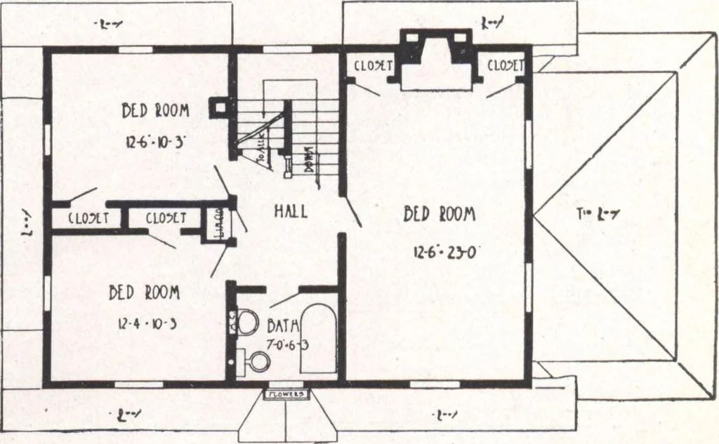 An illustration from Bennett better-built, ready-cut homes, catalog no. 21, 1922, leaf 12