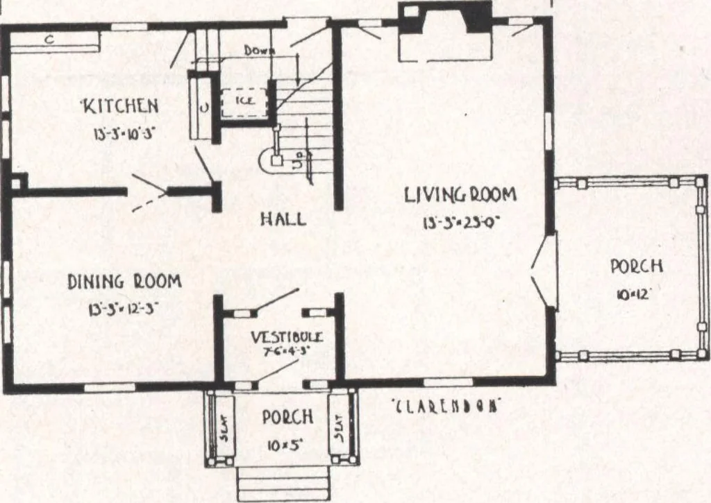 An illustration from Bennett better-built, ready-cut homes, catalog no. 21, 1922, leaf 14