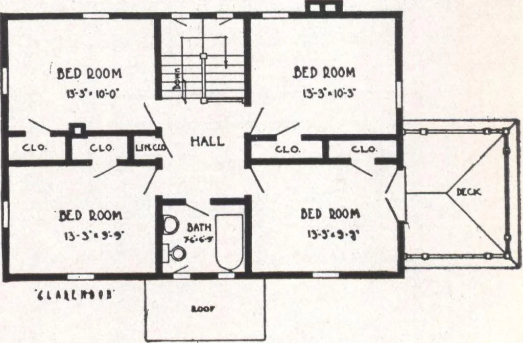 An illustration from Bennett better-built, ready-cut homes, catalog no. 21, 1922, leaf 14