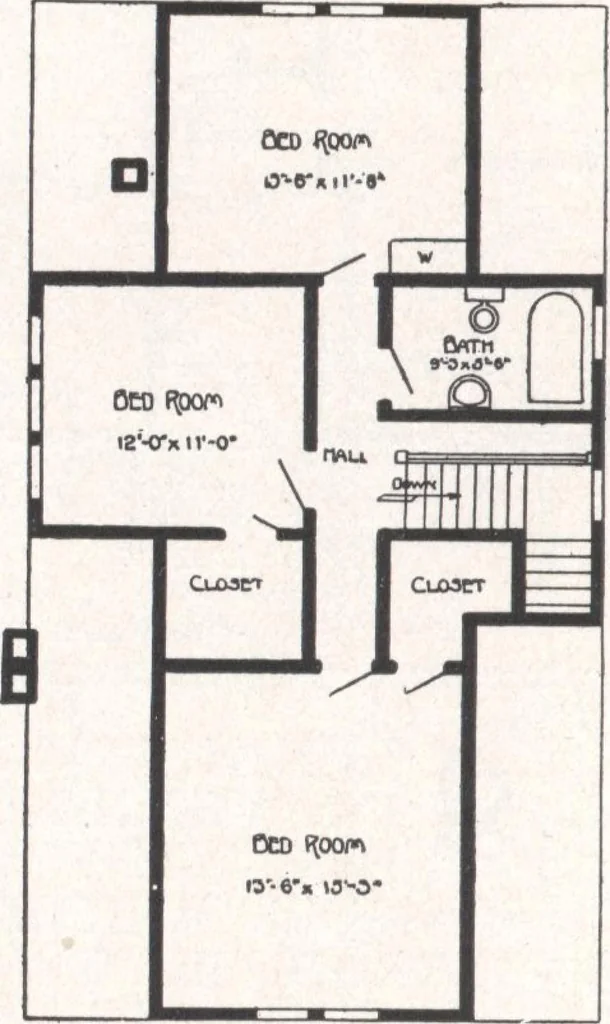 An illustration from Bennett better-built, ready-cut homes, catalog no. 21, 1922, leaf 15
