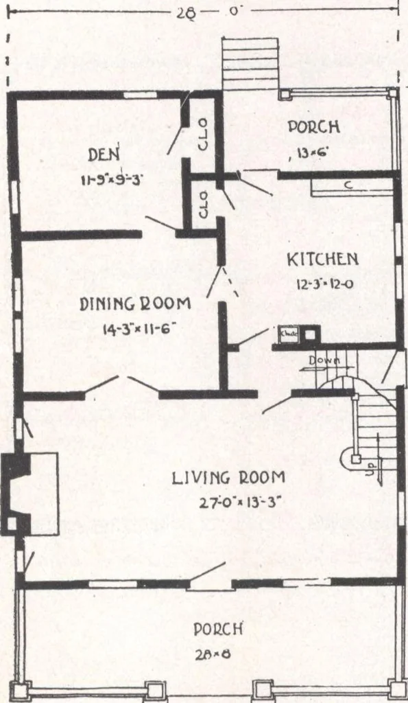 An illustration from Bennett better-built, ready-cut homes, catalog no. 21, 1922, leaf 19