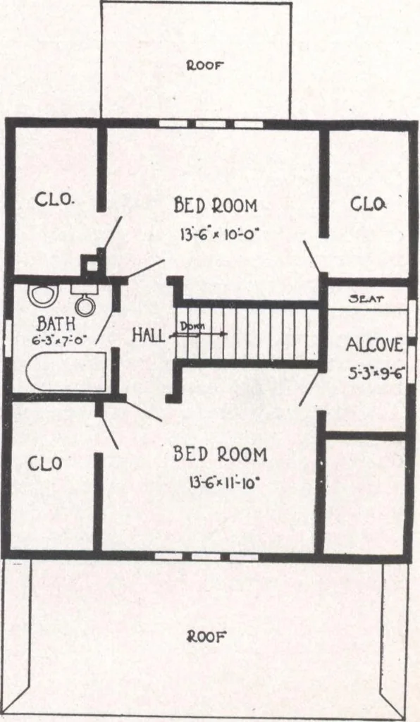 An illustration from Bennett better-built, ready-cut homes, catalog no. 21, 1922, leaf 20