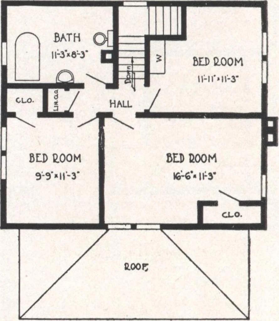 An illustration from Bennett better-built, ready-cut homes, catalog no. 21, 1922, leaf 23