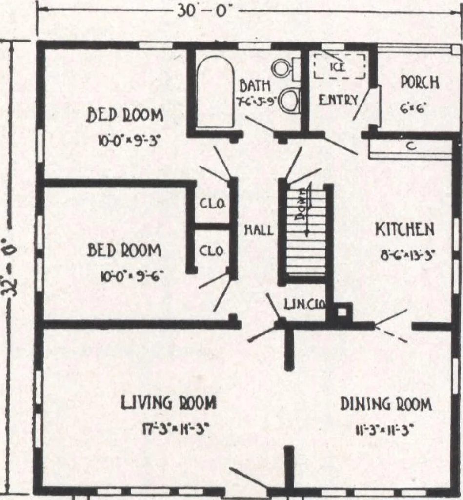 An illustration from Bennett better-built, ready-cut homes, catalog no. 21, 1922, leaf 24