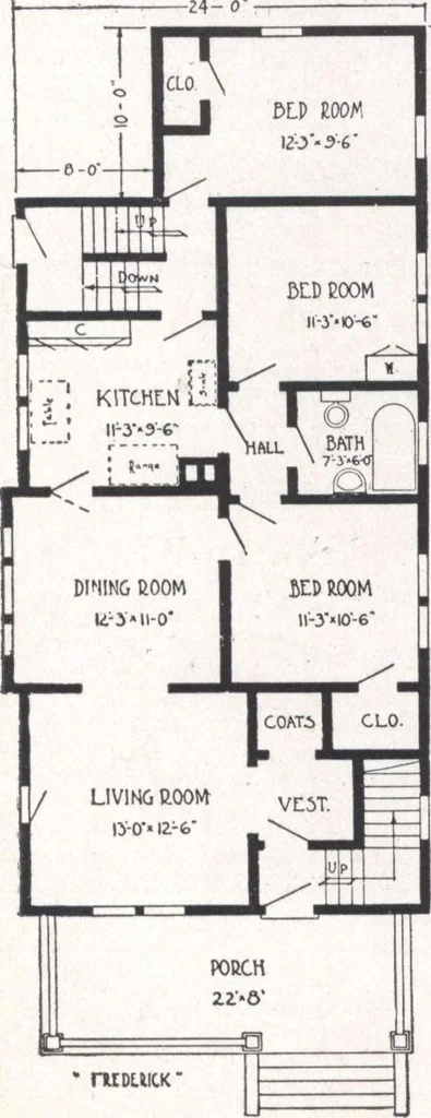 An illustration from Bennett better-built, ready-cut homes, catalog no. 21, 1922, leaf 25