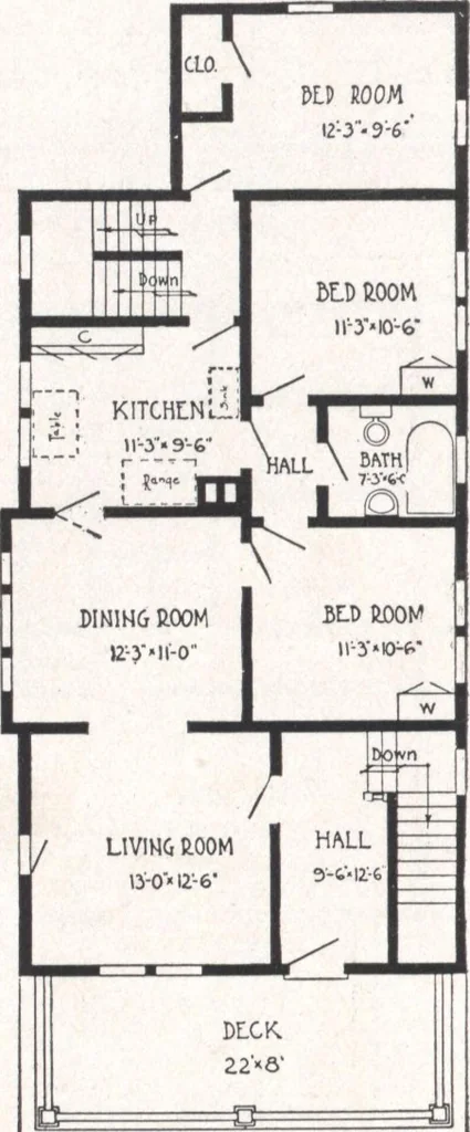 An illustration from Bennett better-built, ready-cut homes, catalog no. 21, 1922, leaf 25