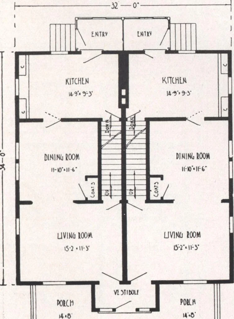 An illustration from Bennett better-built, ready-cut homes, catalog no. 21, 1922, leaf 26