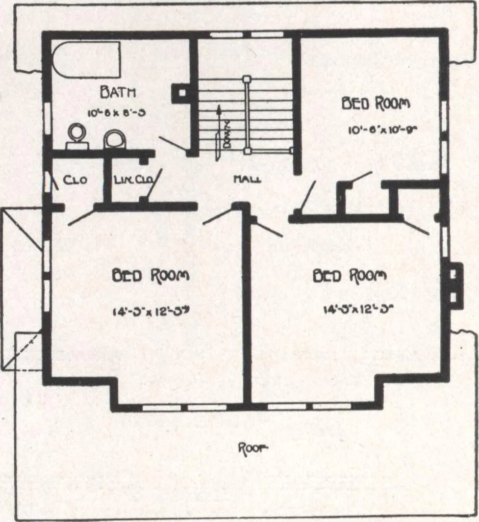 An illustration from Bennett better-built, ready-cut homes, catalog no. 21, 1922, leaf 27