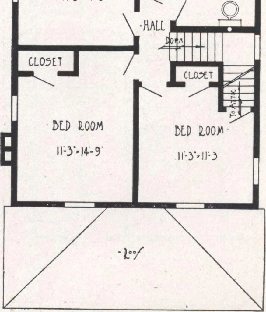 An illustration from Bennett better-built, ready-cut homes, catalog no. 21, 1922, leaf 28