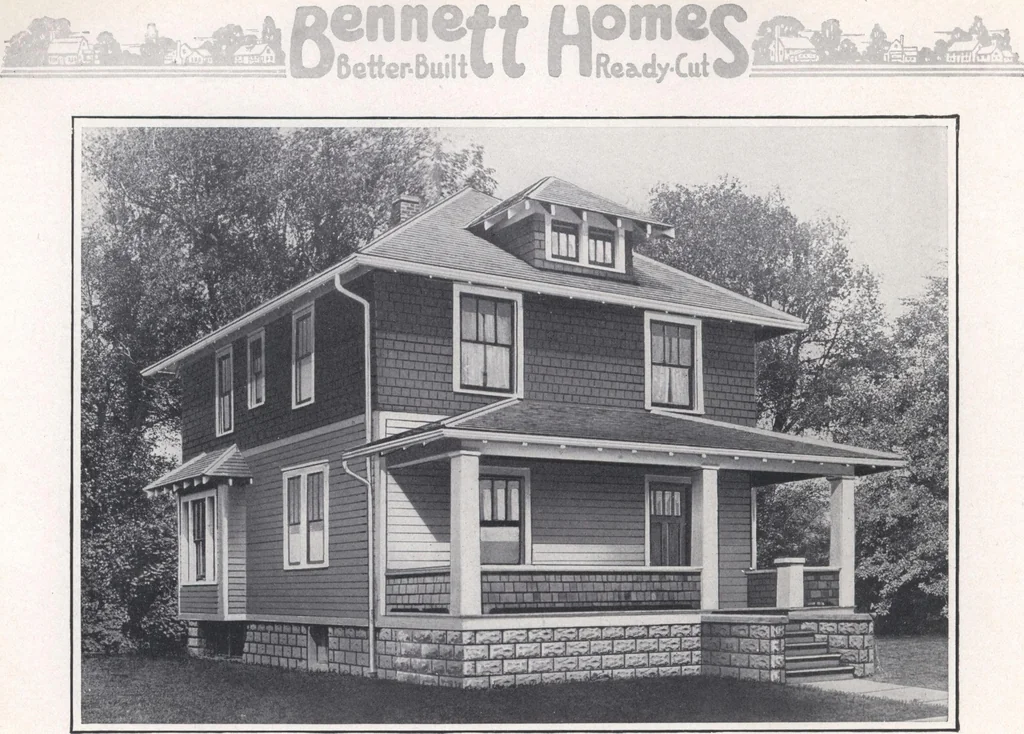 An illustration from Bennett better-built, ready-cut homes, catalog no. 21, 1922, leaf 29