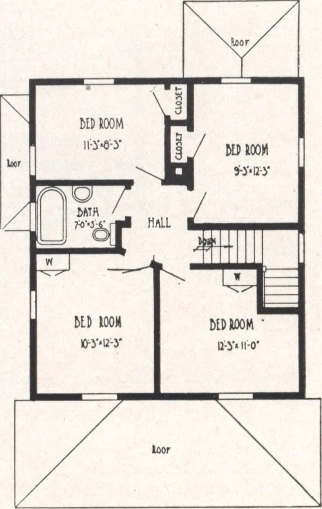 An illustration from Bennett better-built, ready-cut homes, catalog no. 21, 1922, leaf 29