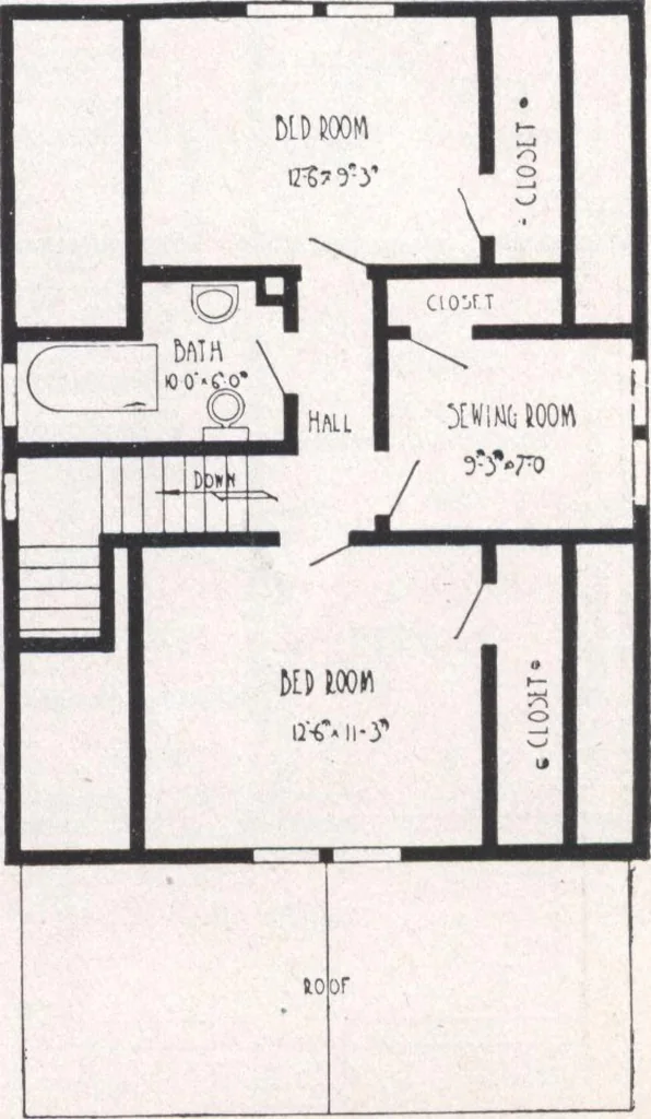 An illustration from Bennett better-built, ready-cut homes, catalog no. 21, 1922, leaf 30