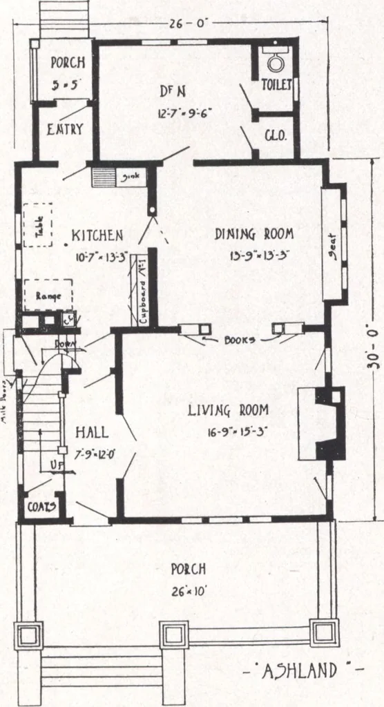 An illustration from Bennett better-built, ready-cut homes, catalog no. 21, 1922, leaf 33